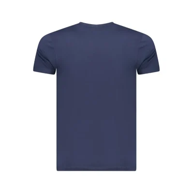 Blue Cotton Men T-Shirt