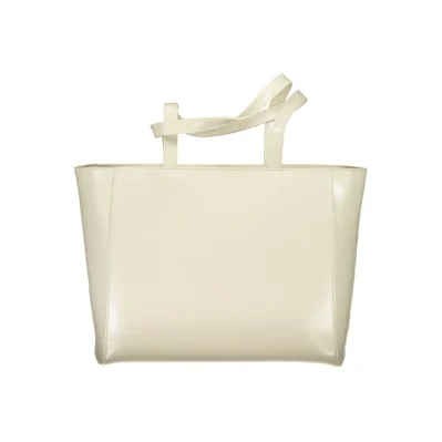 Beige Polyethylene Handbag
