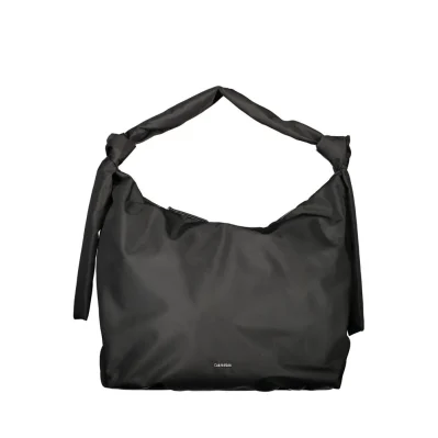 Black Polyester Women's Shoulder Bag
