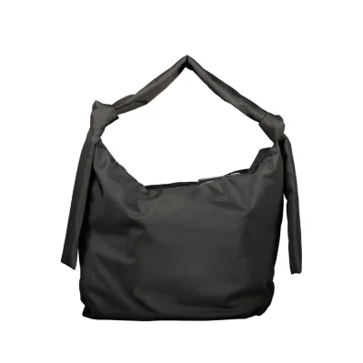 Black Polyester Women's Shoulder Bag