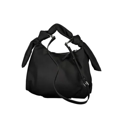 Black Polyester Women's Handbag