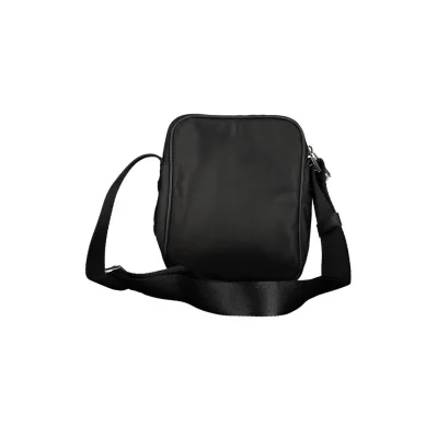 Black Polyester Men's Shoulder Bag