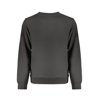 Black Cotton Men Sweater