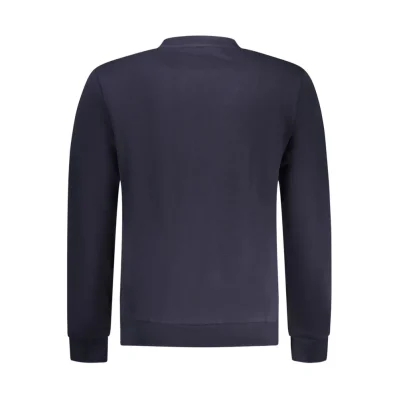 Blue Cotton Men Sweater