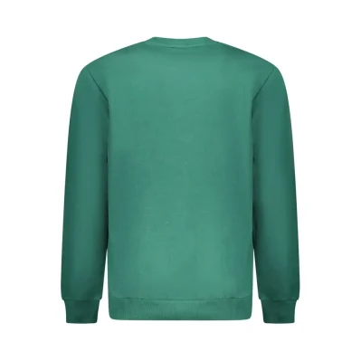 Green Cotton Men Sweater