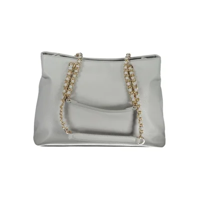 Grigio Polyurethane Women Shoulder Bag