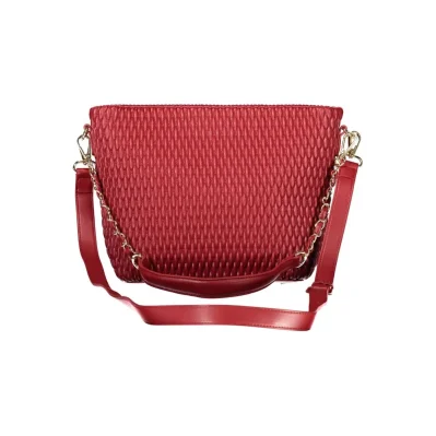 Rosso Polyurethane Women Handbag