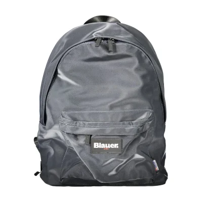 Blu Polyester Men Backpack
