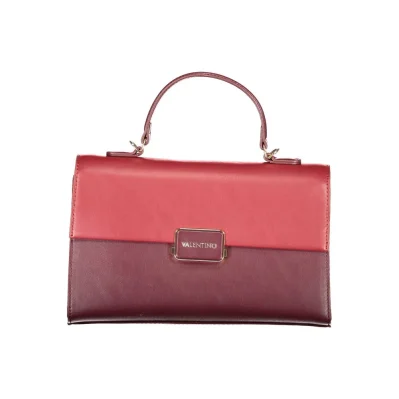 Red Polyurethane Women Handbag