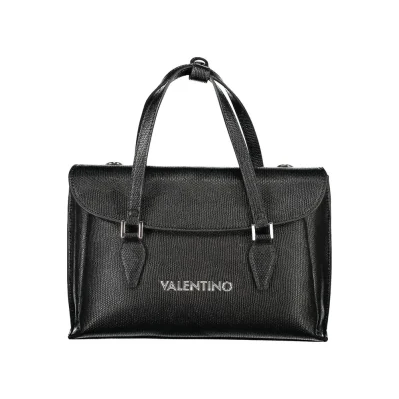 Black Polyurethane Women Handbag