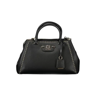 Black Polyurethane Women's Handbag