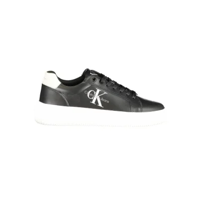 Black Polyurethane Women Sneaker