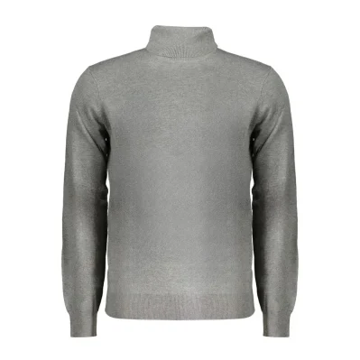 Grigio Poliammide Men's Turtleneck Sweater