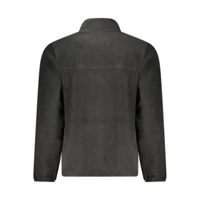 Black Polyester Men Jacket