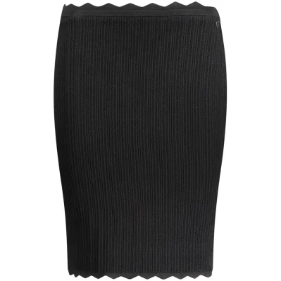 Black Viscosa Women's Skirt