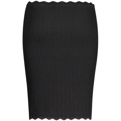 Black Viscosa Women's Skirt