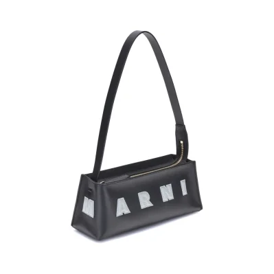 Black Calf Leather Bos Taurus Shoulder Bag