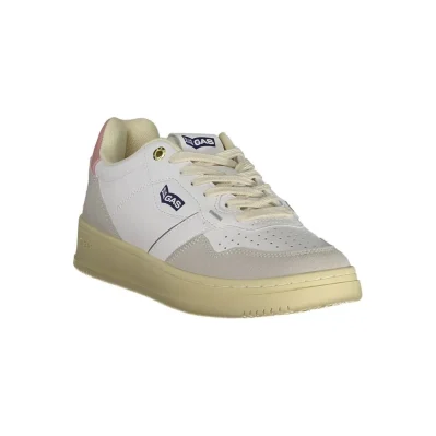 White Polyurethane Women Sneaker