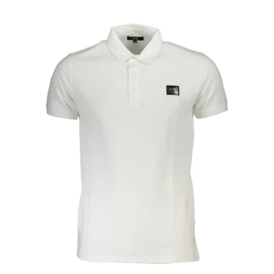 White Cotton Mens Polo Shirt