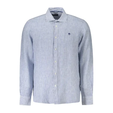 Blu Linen Men Shirt
