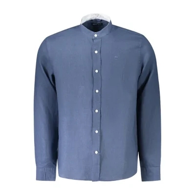 Blue Linen Men's Shirt