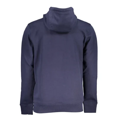Blue Cotton Men Sweater