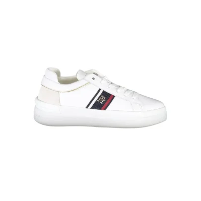 Bianco Polyester Women Sneaker