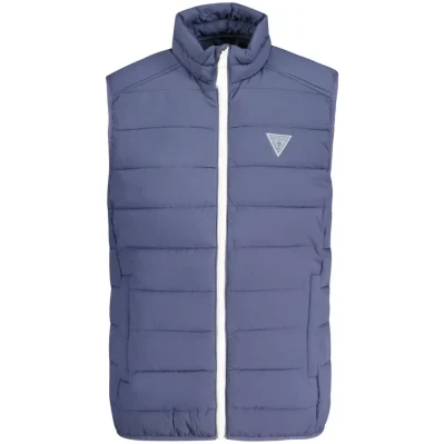 Blue Spandex Men Jacket