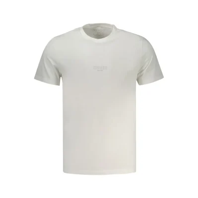 White Cotton Men T-Shirt