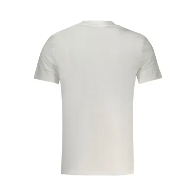 White Cotton Men T-Shirt