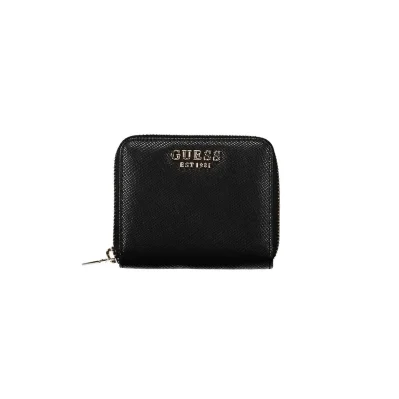 Black Polyurethane Women Wallet