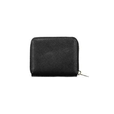 Black Polyurethane Women Wallet