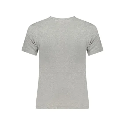 Gray Cotton Women T-Shirt