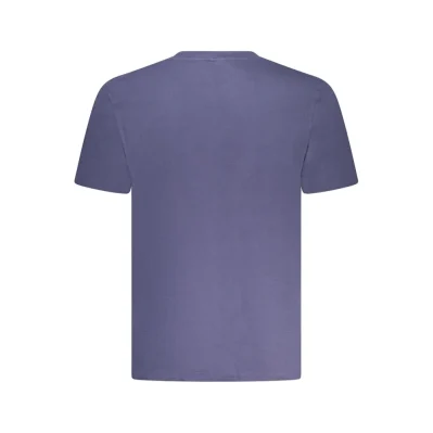 Blue Cotton Men's T-Shirt