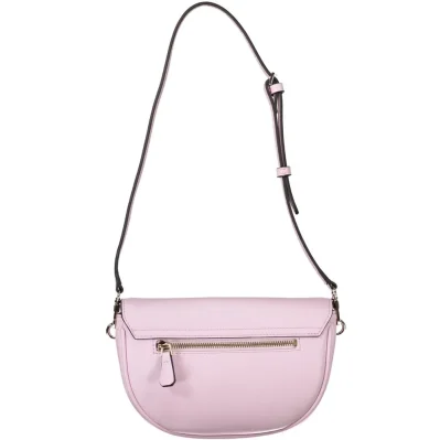 Pink Polyethylene Women Handbag