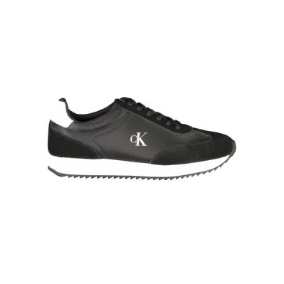 Black Leather Women Sneaker
