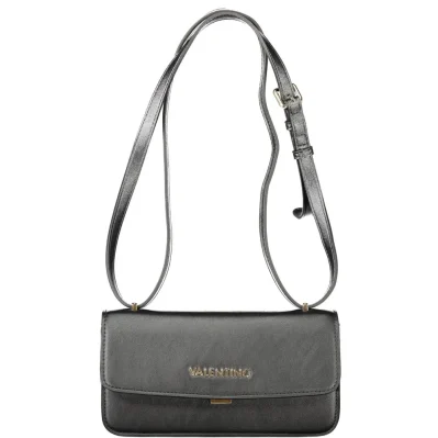Black Polyethylene Women Handbag
