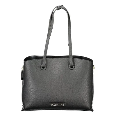 Black Polyethylene Women Handbag
