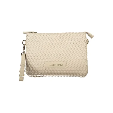 Beige Polyethylene Women Handbag