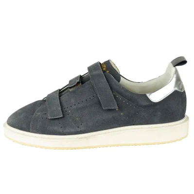 Grey Calfskin Men Sneaker