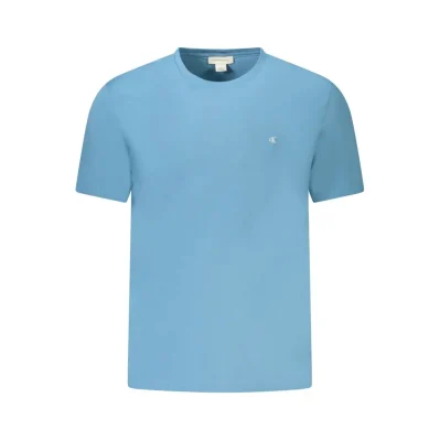 Blue Cotton Men T-Shirt