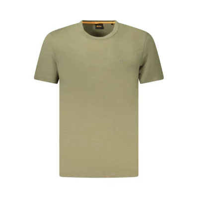 Green Cotton Men T-Shirt