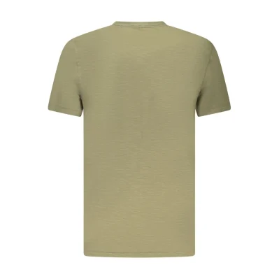Green Cotton Men T-Shirt