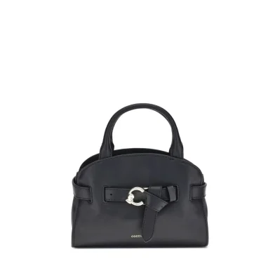 Black Calf Leather Bos Taurus Handbag