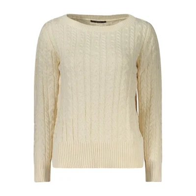 White Cotton Women Sweater