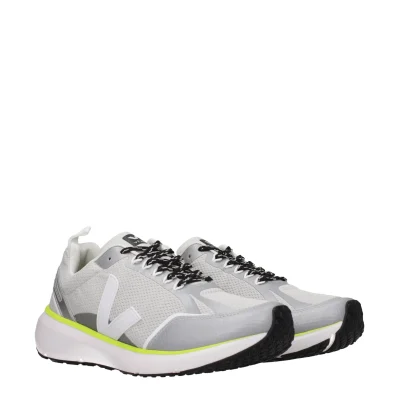 Gray Fabric Athletic Sneakers