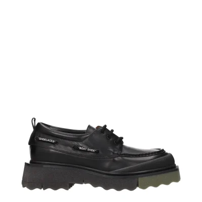 Black Leather Slip-On Loafers