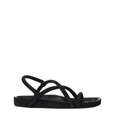 Black Leather Sandals