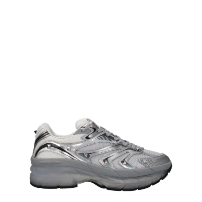 Gray Fabric Athletic Sneakers
