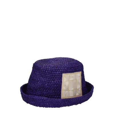 Purple Raffia Hat